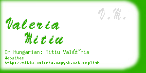 valeria mitiu business card